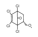 1,2,3,4-tetrachloro-6-endo-methoxymethylenebicyclo[2.2.1]hept-2-en-7-one结构式