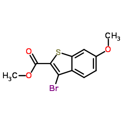 Methyl 3-bromo-6-methoxy-1-benzothiophene-2-carboxylate结构式