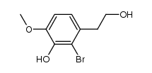 2-BROMO-3-(2-HYDROXYETHYL)-6-METHOXYPHENOL Structure