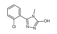 3-(2-chlorophenyl)-4-methyl-1H-1,2,4-triazol-5-one结构式