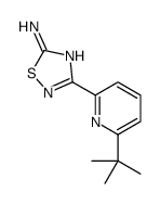 3-(6-tert-butylpyridin-2-yl)-1,2,4-thiadiazol-5-amine结构式