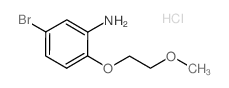 5-Bromo-2-(2-methoxyethoxy)aniline hydrochloride结构式