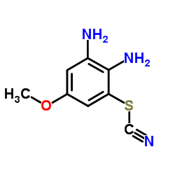 2,3-Diamino-5-methoxyphenyl thiocyanate Structure