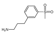 3-(3-methylsulfonylphenyl)propan-1-amine结构式