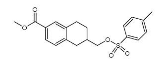 methyl 6-[(tosyloxy)methyl]-5,6,7,8-tetrahydronaphthalene-2-carboxylate Structure