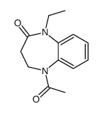 1-acetyl-5-ethyl-2,3-dihydro-1,5-benzodiazepin-4-one Structure