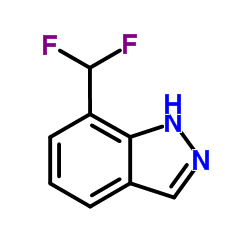 7-(二氟甲基)-1H-吲唑结构式