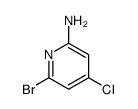 6-Bro-4-chloropyridine-2-amine structure