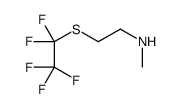 N-Methyl-2-[(pentafluoroethyl)sulfanyl]ethanamine Structure