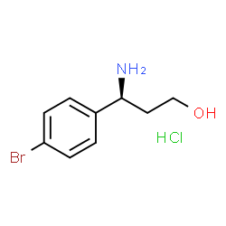 (S)-2-氨基-3-(4-溴苯基)丙-1-醇盐酸盐结构式