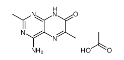 4-AMINO-2,6-DIMETHYL-7(8H)-PTERIDONE ACETIC ACID SALT structure