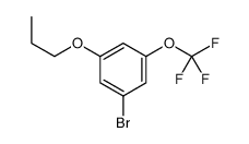 1-Bromo-3-propoxy-5-(trifluoromethoxy)benzene结构式