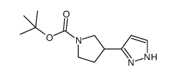 tert-butyl 3-(1H-pyrazol-3-yl)pyrrolidine-1-carboxylate Structure