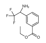 ethyl 3-[(1S)-1-amino-2,2,2-trifluoroethyl]benzoate Structure