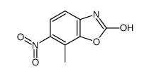 7-methyl-6-nitro-3H-1,3-benzoxazol-2-one结构式