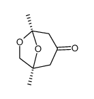 1,5-dimethyl-6,8-dioxabicyclo<3.2.1>octan-3-one Structure