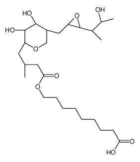 9-[4-[(2S,3R,4R,5S)-3,4-dihydroxy-5-[[(2S,3S)-3-[(2S,3S)-3-hydroxybutan-2-yl]oxiran-2-yl]methyl]oxan-2-yl]-3-methylbutanoyl]oxynonanoic acid Structure