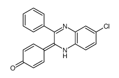 4-(6-chloro-3-phenyl-1H-quinoxalin-2-ylidene)cyclohexa-2,5-dien-1-one Structure