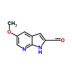 5-Methoxy-1H-pyrrolo[2,3-b]pyridine-2-carbaldehyde picture