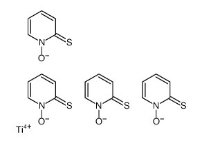 1-oxidopyridine-2-thione,titanium(4+)结构式