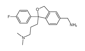 3-(5-(aminomethyl)-1-(4-fluorophenyl)-1,3-dihydroisobenzofuran-1-yl)-N,N-dimethylpropan-1-amine Structure