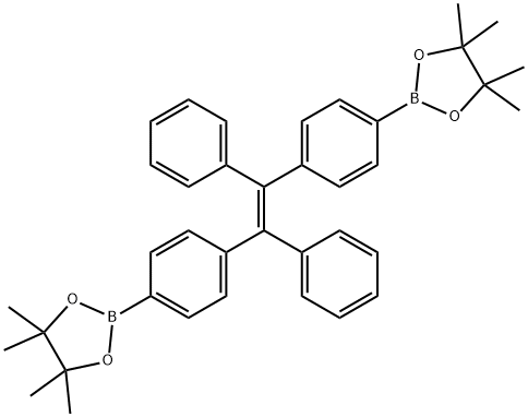 1,3,2-Dioxaborolane, 2,2'-[[(1E)-1,2-diphenyl-1,2-ethenediyl]di-4,1-phenylene]bis[4,4,5,5-tetramethyl- structure