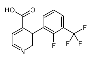 3-[2-fluoro-3-(trifluoromethyl)phenyl]pyridine-4-carboxylic acid Structure