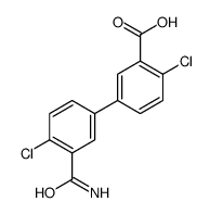 5-(3-carbamoyl-4-chlorophenyl)-2-chlorobenzoic acid结构式