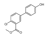 methyl 2-chloro-5-(4-hydroxyphenyl)benzoate结构式