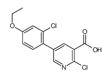 2-chloro-5-(2-chloro-4-ethoxyphenyl)pyridine-3-carboxylic acid结构式