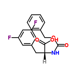 Cbz-3,5-Difluoro-D-Phenylalanine结构式