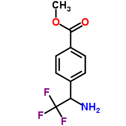 Methyl 4-(1-amino-2,2,2-trifluoroethyl)benzoate Structure