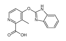 4-(1H-benzimidazol-2-yloxy)-3-methylpyridine-2-carboxylic acid Structure