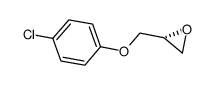 (R)-2-((4-氯苯氧基)甲基)环氧乙烷结构式