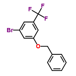 1-(Benzyloxy)-3-bromo-5-trifluoromethylbenzene结构式