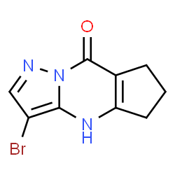 3-Bromo-6,7-dihydro-4H-cyclopenta[d]pyrazolo[1,5-a]pyrimidin-8(5H)-one结构式