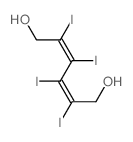 (4Z)-2,3,4,5-tetraiodohexa-2,4-diene-1,6-diol structure