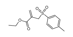 2-[(4-methylphenylsulfonyl)methyl]propenoic acid ethyl ester结构式