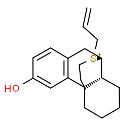 S-allyl-3-hydroxy-17-thioniamorphinan结构式