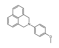 2-(4-methoxyphenyl)-2,3-dihydro-1H-benz[d,e]isoquinoline结构式