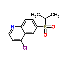 4-Chloro-6-(isopropylsulfonyl)quinoline结构式