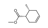 3-Cyclohexene-1-carboxylicacid,6-methyl-,methylester,(1S-cis)-(9CI) Structure