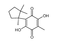 2,5-Dihydroxy-3-methyl-6-[(S)-1,2,2-trimethylcyclopentyl]-2,5-cyclohexadiene-1,4-dione结构式