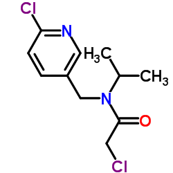 2-Chloro-N-(6-chloro-pyridin-3-ylmethyl)-N-isopropyl-acetamide Structure