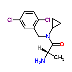 N-Cyclopropyl-N-(2,5-dichlorobenzyl)alaninamide结构式