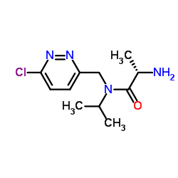 N-[(6-Chloro-3-pyridazinyl)methyl]-N-isopropyl-L-alaninamide结构式