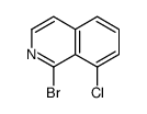 1-溴-8-氯异喹啉结构式