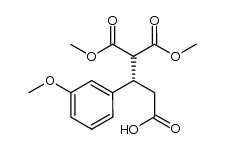 (S)-5-methoxy-4-(methoxycarbonyl)-3-(3-methoxyphenyl)-5-oxopentanoic acid结构式