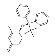 (S)-(+)-4-(tert-butyldiphenylsiloxy)-3-methyl-2-cyclohexen-1-one Structure