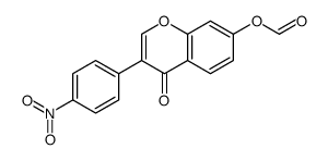 [3-(4-nitrophenyl)-4-oxochromen-7-yl] formate Structure